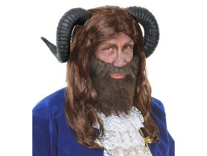 Paruka Pan (Faun) s rohy