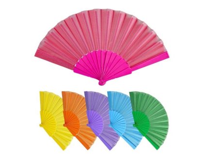 Vějíř mix barev 23cm