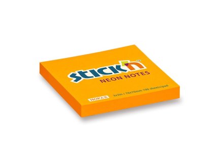 Samolepicí bloček Hopax Stick 76x76mm oranžový