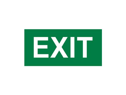 Informační samolepka EXIT