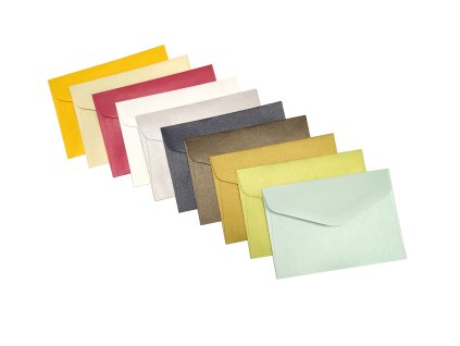 obálka B7 metal mix barev 120g 88x125mm