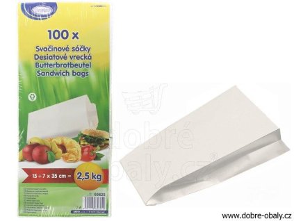 Svačinové papírové sáčky 0,5 kg, 100ks