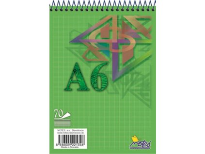 Blok A6 spirála (čtvereček)