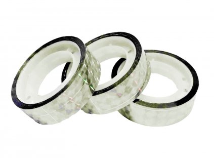 Lepící páska metalická stříbrná 12mm-10m