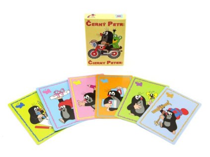 Karty Černý Petr - Krtek a motorka