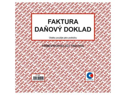 Faktura-daňový doklad 2/3 A4 NCR 50listů PT200