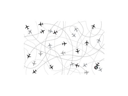 Podložka na stůl PP 60x40cm Planes