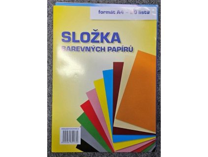 složka barevných papírů 20 listů