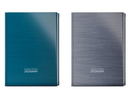 Denní záznamy A5, lamino desky mix barev