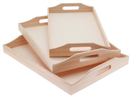 dřevěný podnos 39x27x4cm malý