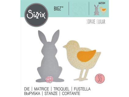 Bigz Vyřezávací šablona Zajíc a kuře