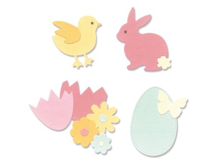 Thinlits vyřezávací šablony Velikonoce 11ks