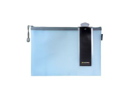 obal spisový A4 zip síťový PASTELINI modrá