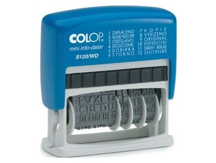 Razítko InfoDater S120/WD,text+datum D03