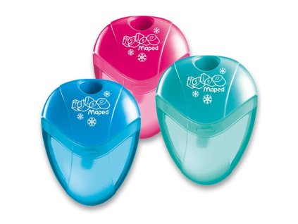 Ořezávátko Maped I-gloo - s odpadní nádobkou, pro praváky - 1 otvor, mix barev