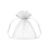 Organzový sáček, bílý, 7.5x10cm