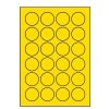Etikety Print Emy kruh 40mm žluté 24k/A4