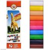 Modelovací hmota plastelína 10barev 200g