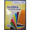 složka barevných papírů 20 listů