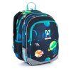 Školní batoh ELLY 21015 B Topgal planetky modrý