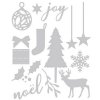 Thinlits 16ks šablona vyřezávací Vánoce