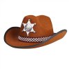 Kovbojský klobouk hnědý dětský - šerif
