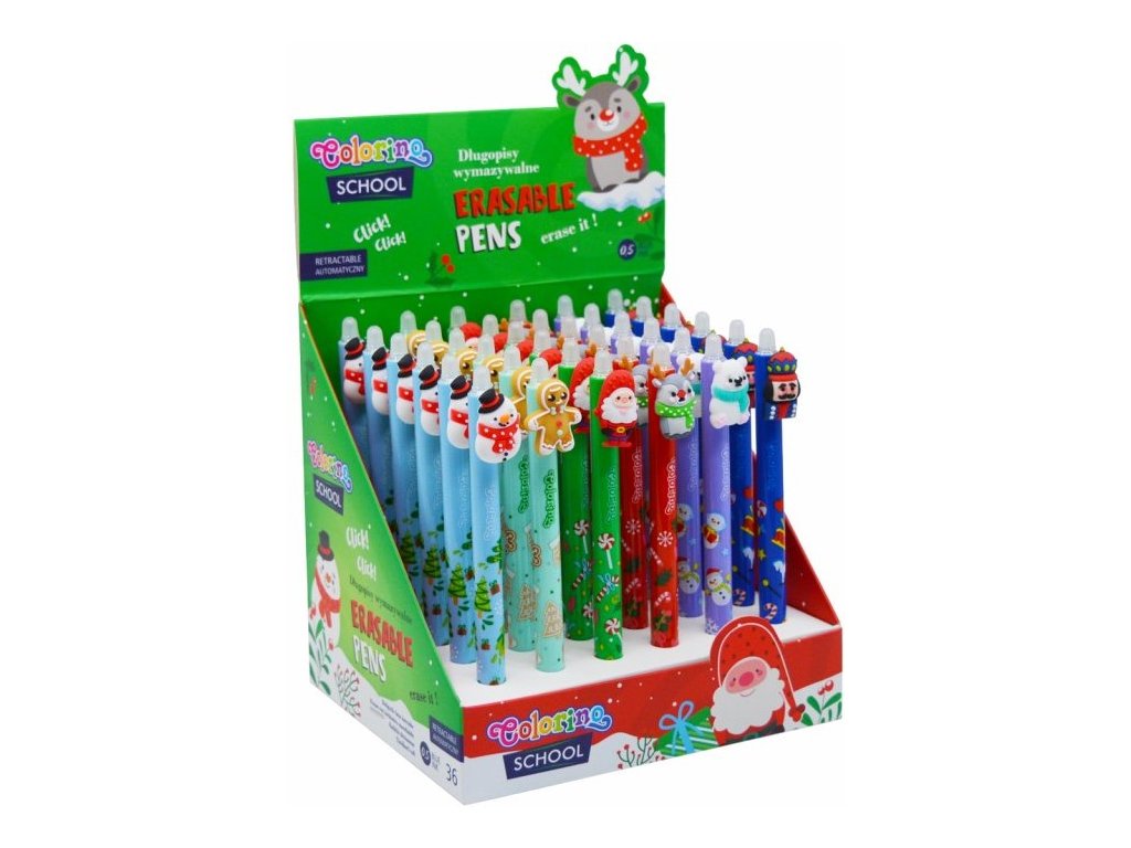 Gumovací pero Colorino Christmas ( Vánoce )