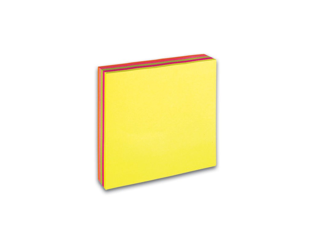 Samolepicí bločky Concorde kostky neonové - 76 mm x 76 mm / 200 lístků