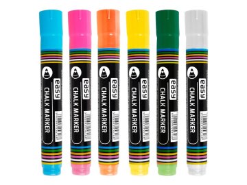 CHALK MARKER - křídový popisovač v nabídce v 6 barvách EASY