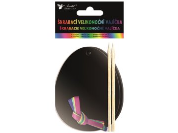 Škrabací vajíčka 4 ks, 11 cm 6627