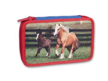 Penál 2 patrový Koně - 2 druhy