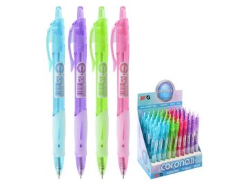 Pero kuličkové M&G Corona II 0.38 mm, modré