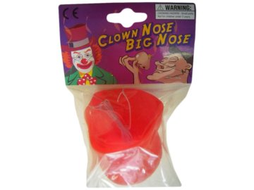 Klaunský nos s gumičkou
