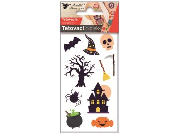 Tetovací obtisky 6 x 10 cm - Halloween dům 16046