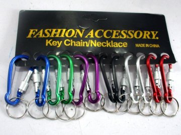 Přívěsek karabina 6x3cm, kovový