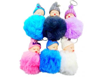 Klíčenka plyšová miminko 11 x 6 cm