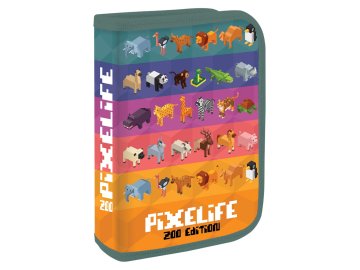 Penál prázdný - 1 patrový JUNIOR S8 - Pixelife Zoo Edition