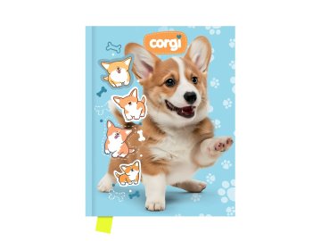 Památník JUNIOR 14x18 cm, 80 list. čistý - Corgi