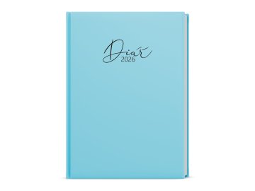 Týdenní diář 2026 - Oskar - Pastel - A5 - modrá