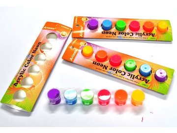 Mini akrylové barvy NEON