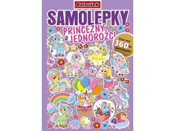 Samolepkový sešit A5 - Princezny a jednorožci - BOSS005