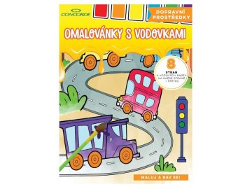 Omalovánky s vodovkami CONCORDE Dopravní prostredky A4