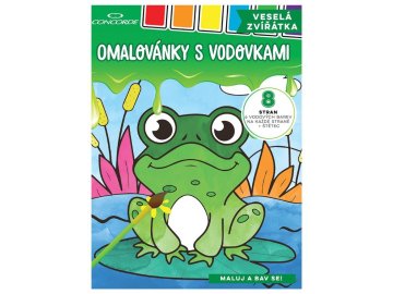 Omalovánky s vodovkami CONCORDE Veselá zvírátka A4