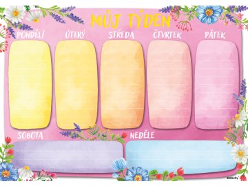 Týdenní plánovač A4 - Barevný