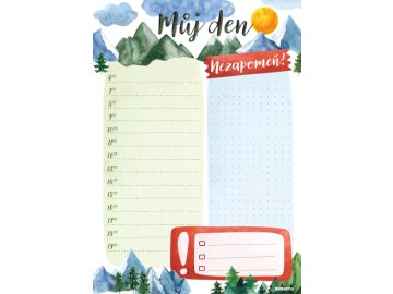 Denní plánovač A5 - Hory