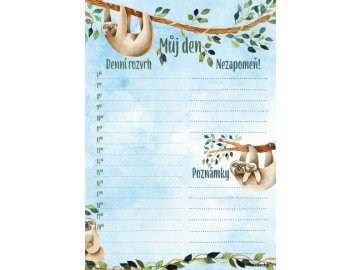 Denní plánovač A5 - Lenochod