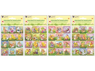 Samolepky Velikonoční motivy 9,5 x 13 cm 7908