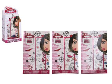 Tetování pro dívky mix druhů v sáčku 2ks archů