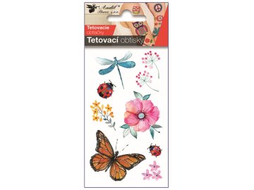 Tetovací obtisky Louka 10,5 x 6 cm 16058