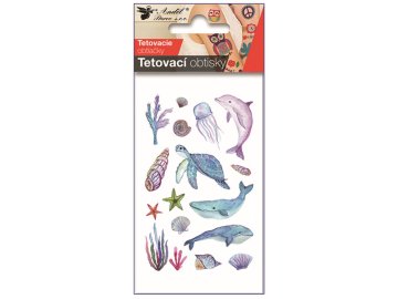 Tetovací obtisky Moře 10,5 x 6 cm 16054